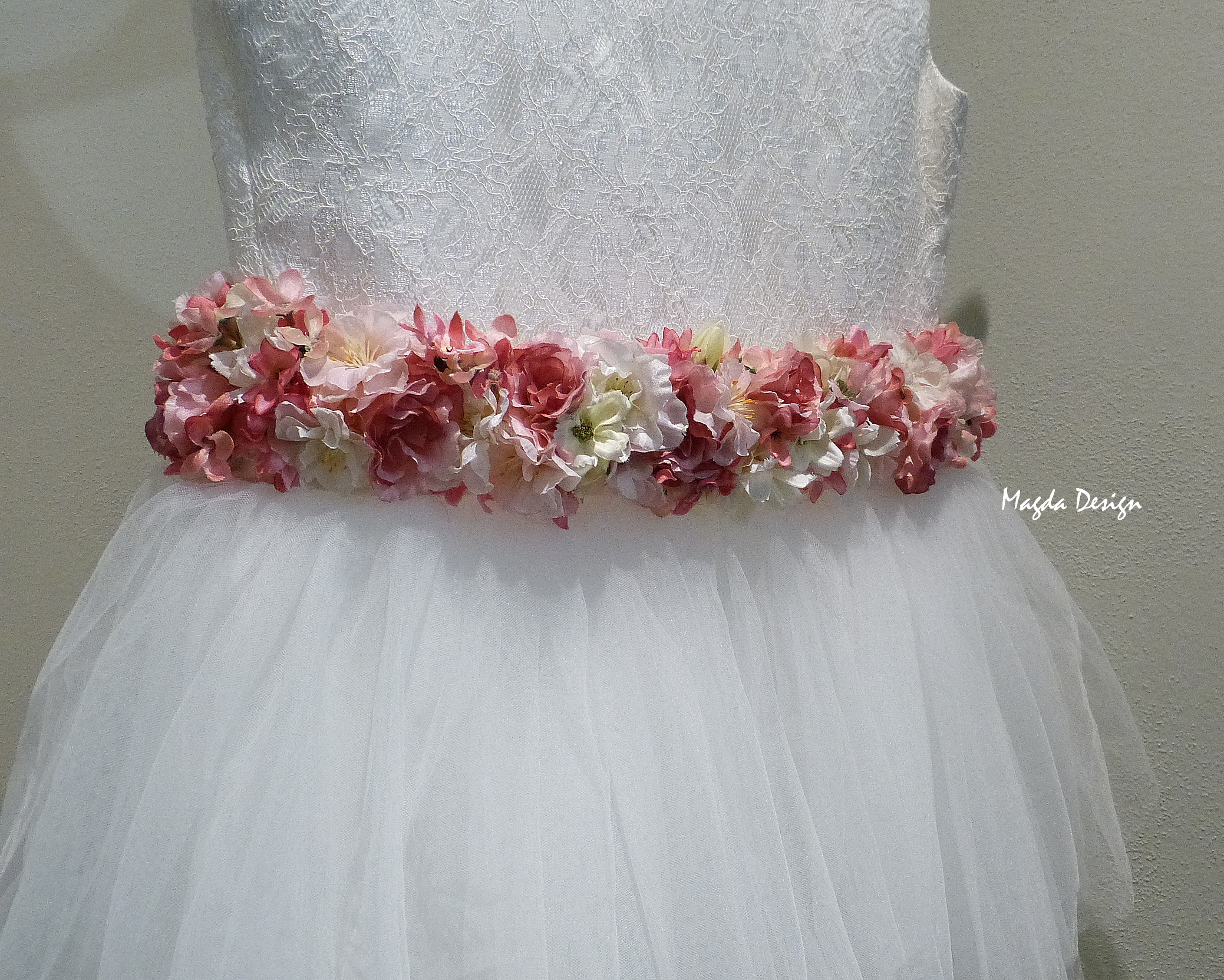 Věneček, tiara - pásek  Růžové pokušení