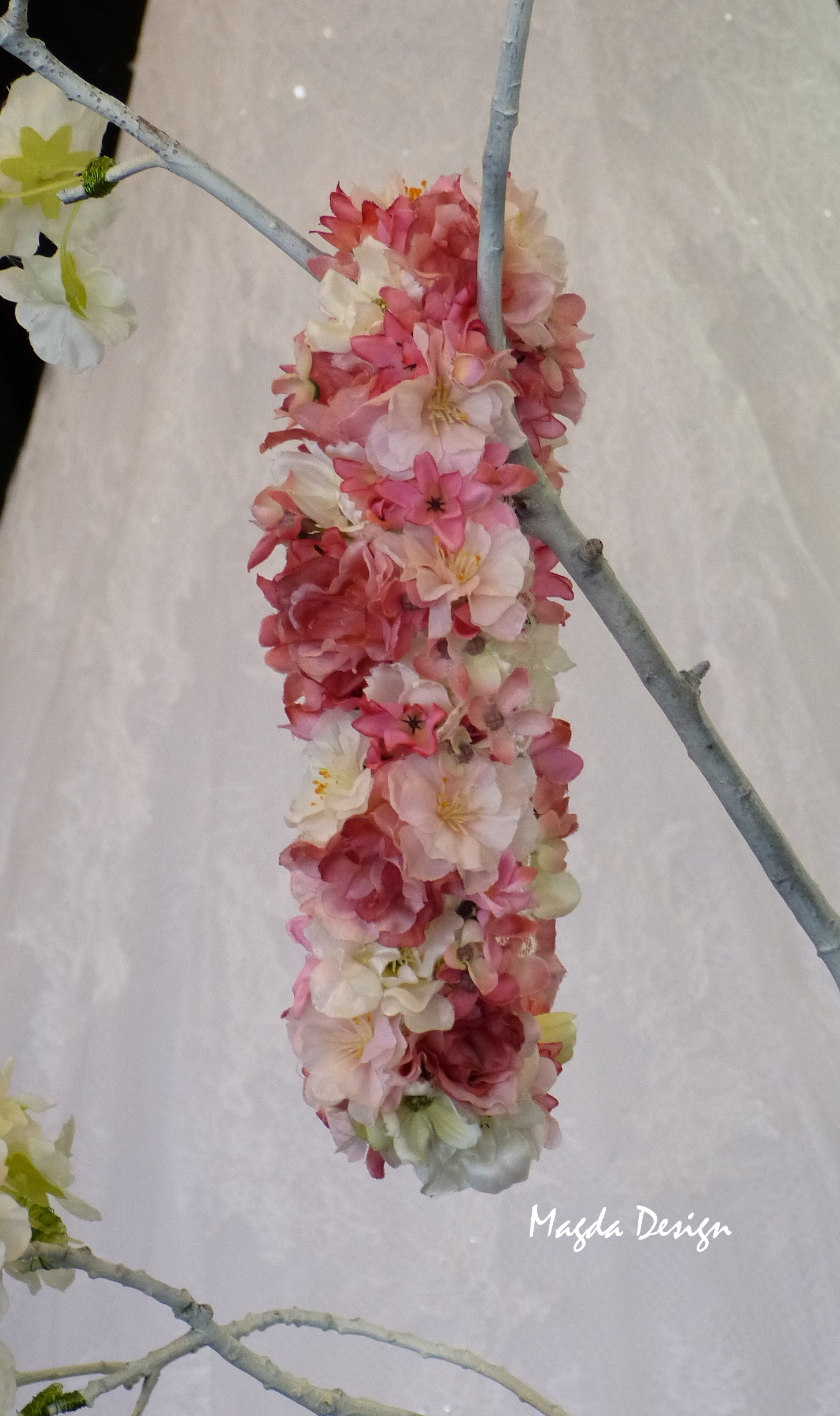 Věneček, tiara - pásek  Růžové pokušení