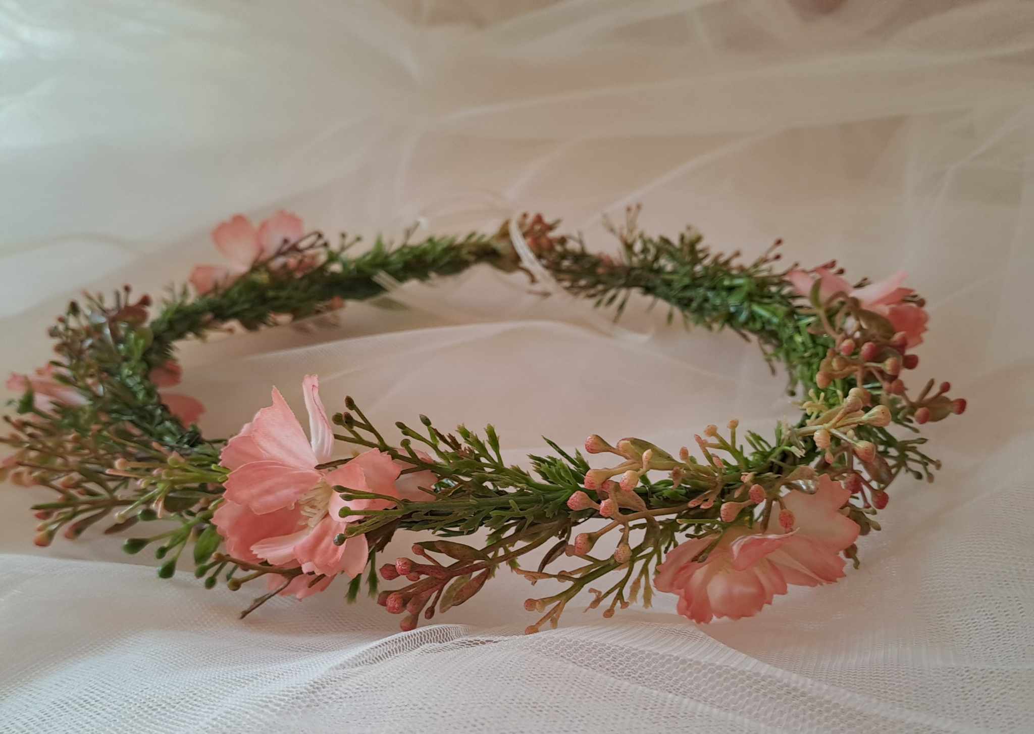 Věneček/tiara Růžové snění
