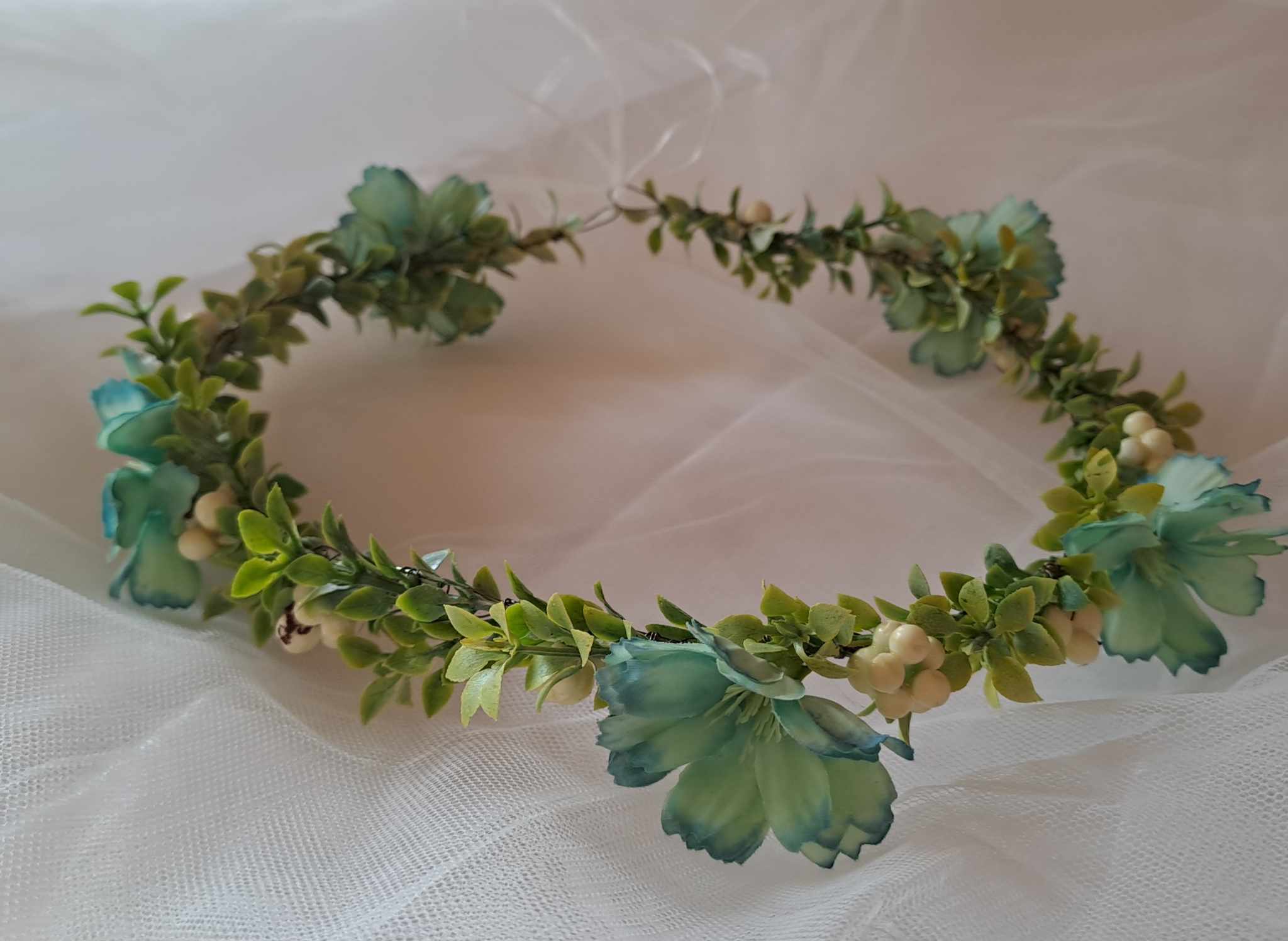 Věneček/tiara Mentolový sen