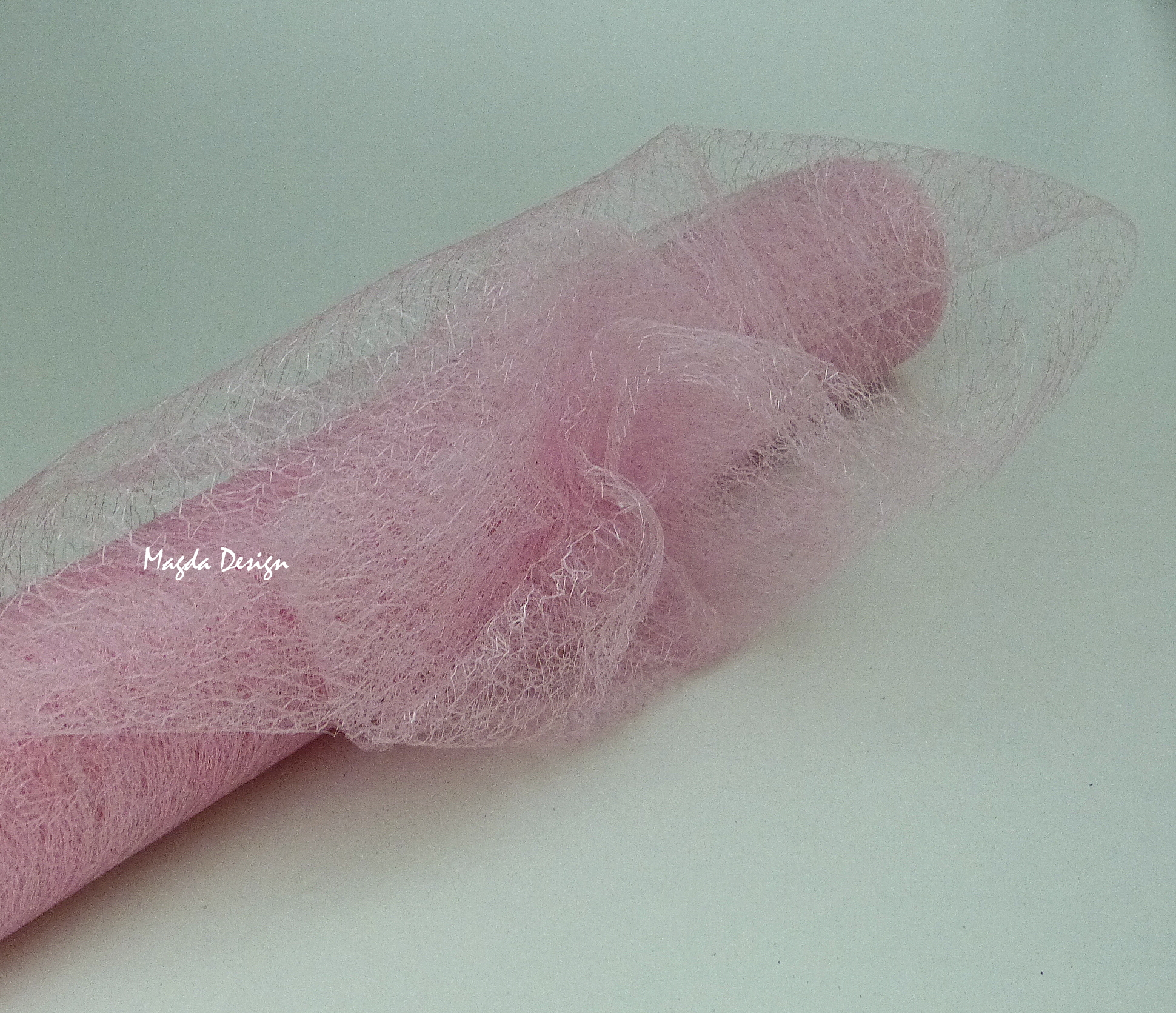 Organza pavučinková ružová