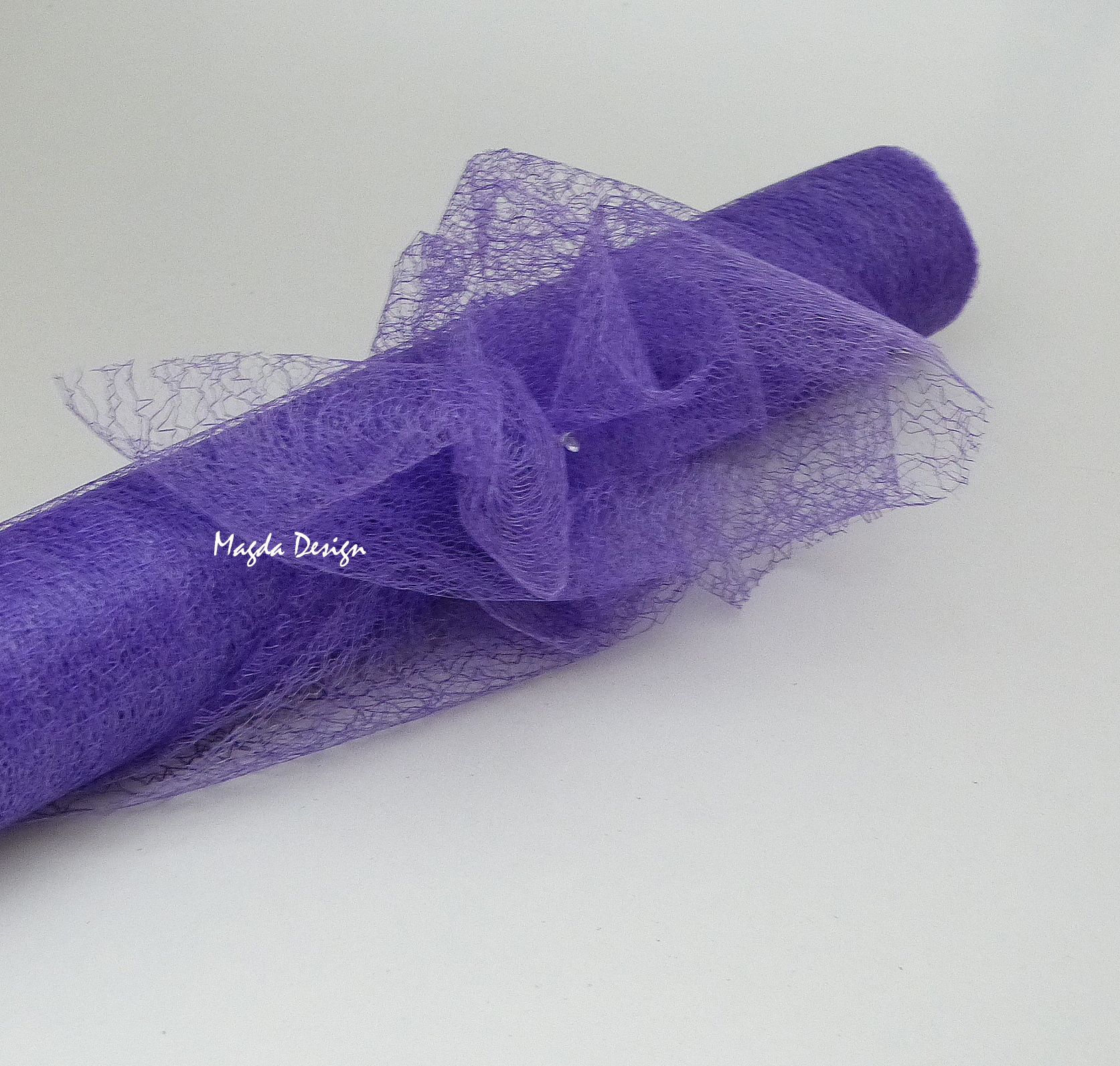 Organza pavučinková fialová