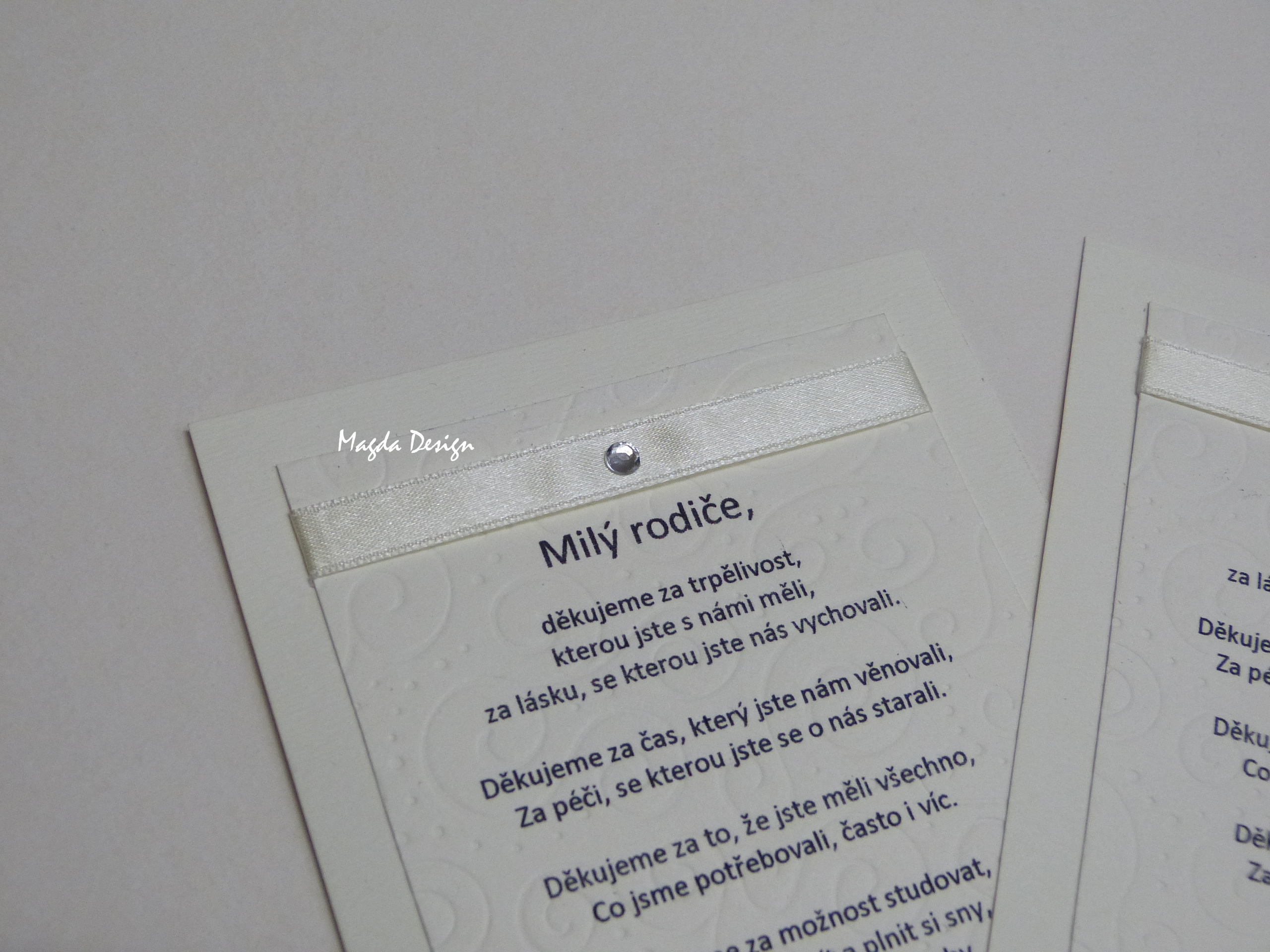 Poděkování rodičům 2