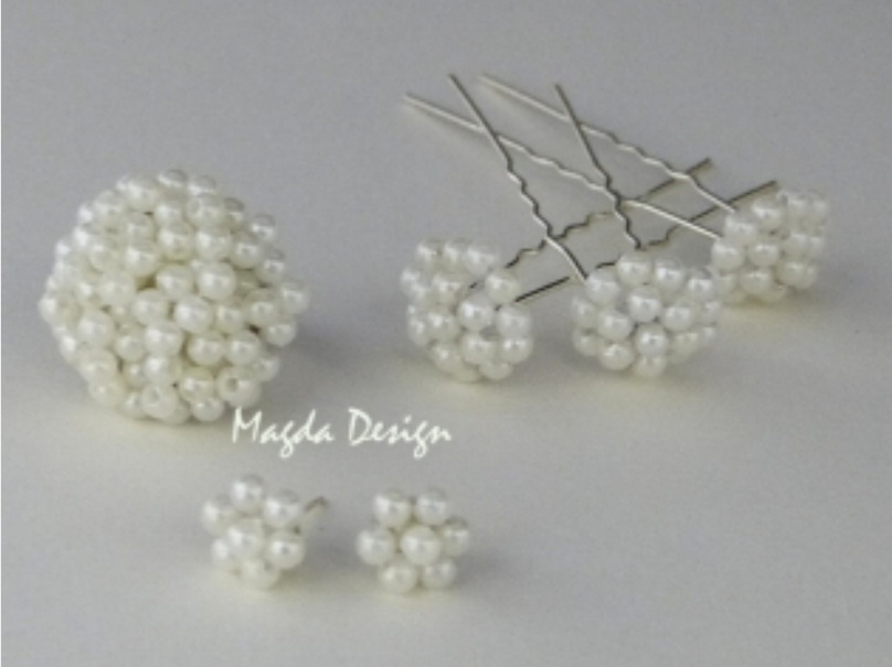 Svatební perličková vlásenka