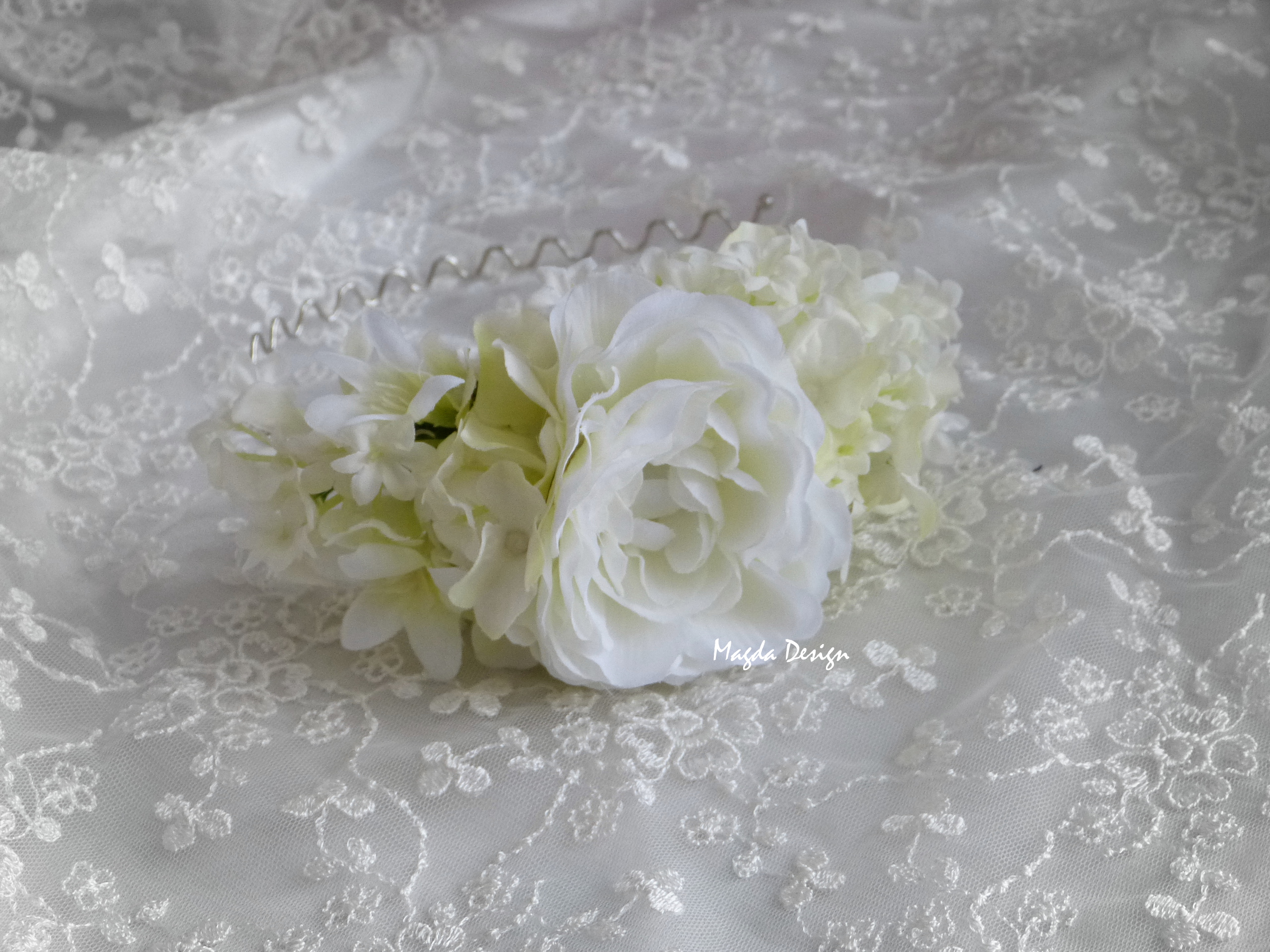 Čelenka pivoňka a hortenzie - poslední kus