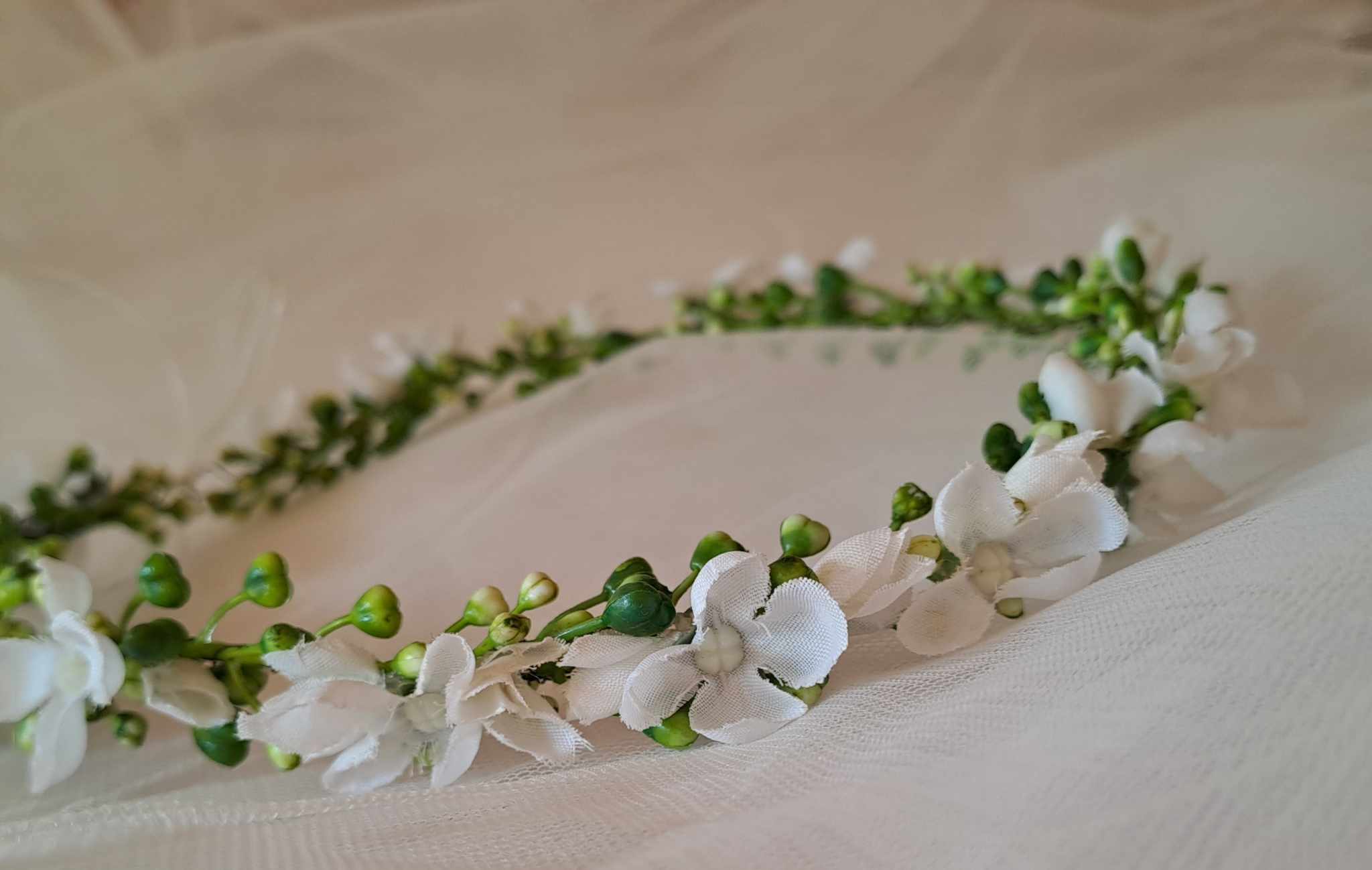 Věneček/tiara Bílý sen