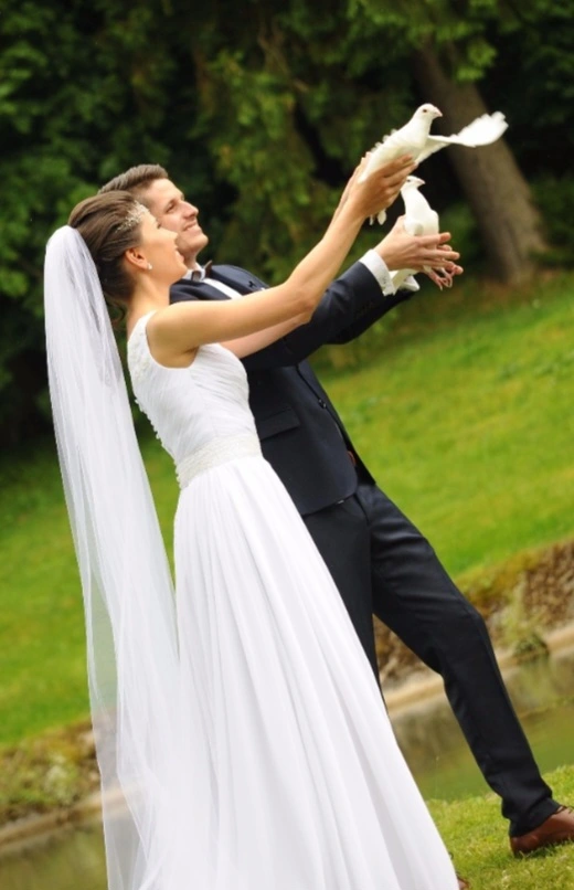 Svatební závoj dlouhý