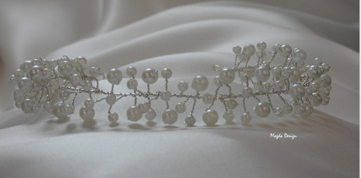 Vlasová ozdoba - Perličková variace jemná