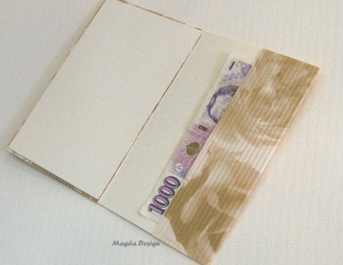 Přání s kapsou na peníze 