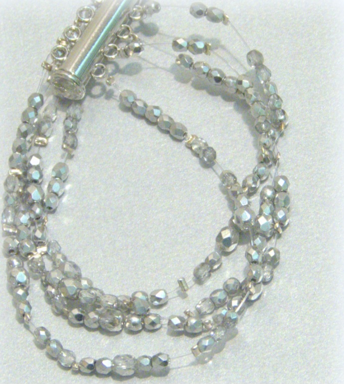 Náramek Krystal silver