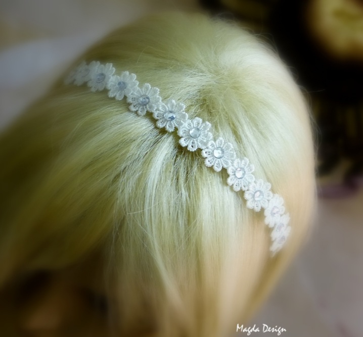 Svatební čelenka Sára