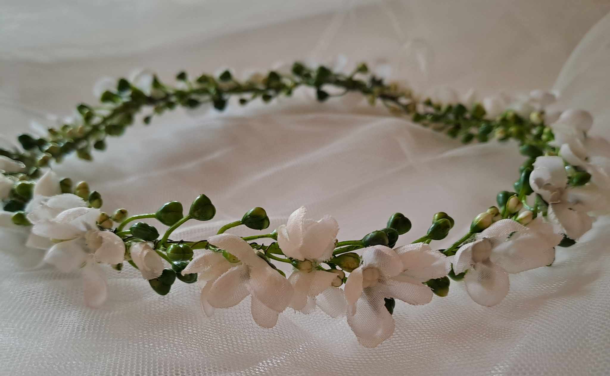 Věneček/tiara Bílý sen