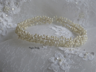 Vlasová ozdoba - Perličková variace