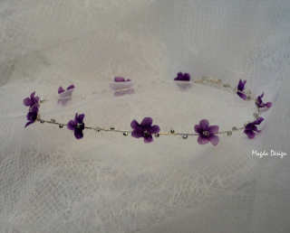 Věneček/tiara Violette krystal