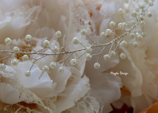 Vlasová ozdoba - Perličková variace lehoučká