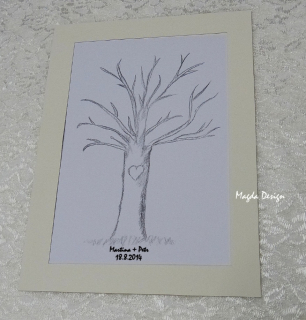 Svatební strom hostů 1