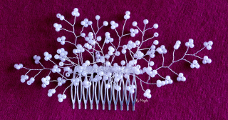 Hřeben Divine perličkový  M